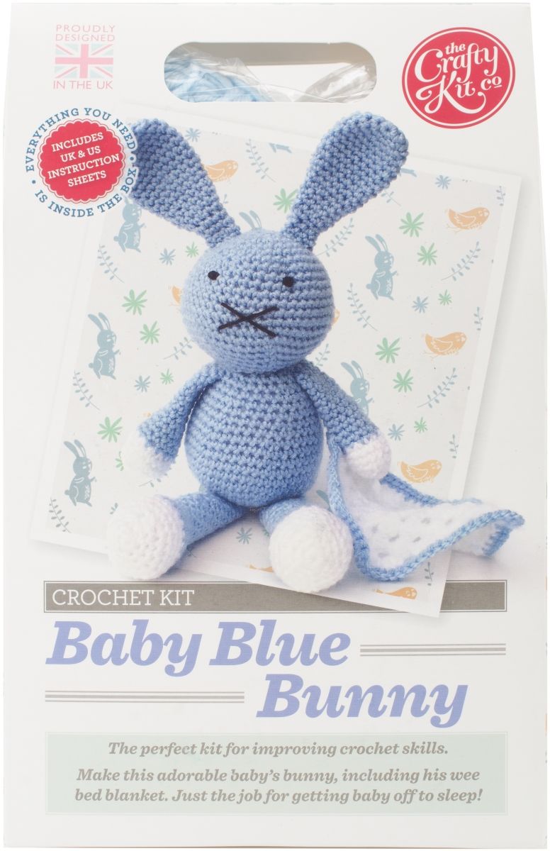 The Crafty Kit CK-0742 Baby Blue Bunny Crochet Kit