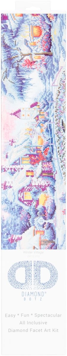 Needleart World DD12010 Diamond Dotz Diamond Embroidery Facet Art Kit&#44; 21.75 x 29 in. - Winter Village