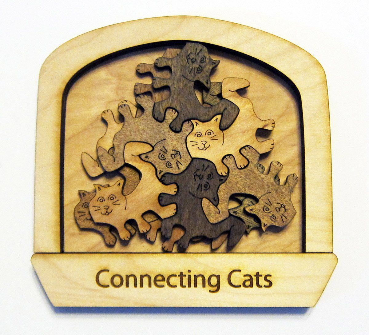 Palmetto Puzzle Works CC Difficulty Easy Level Connecting Cats Puzzle