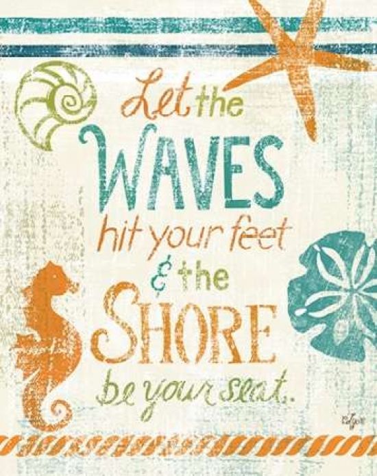 Roaring Brook Art PDXRB7687RLSMALL Coastal Sentiment II Poster Print by Rebecca Lyon&#44; 11 x 14 - Small