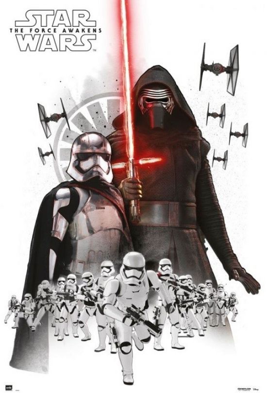 Erik Posters XPE160369 Star Wars The Force Awakens Empire White Poster Print&#44; 24 x 36