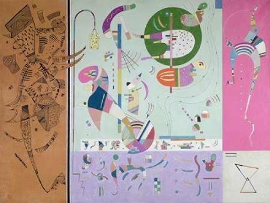 Selected Artworks PDX3WK2613LARGE Parties Diverses Poster Print by Wassily Kandinsky&#44; 22 x 28 - Large