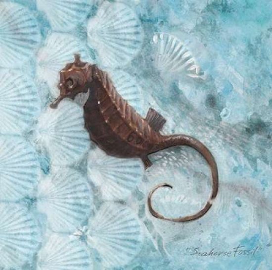 Art In Motion PDX011FIS1240ASMALL Seahorse Fossil Poster Print by Arnie Fisk&#44; 12 x 12 - Small