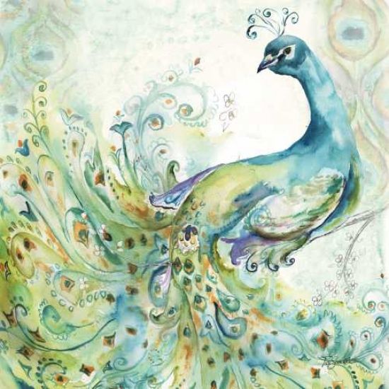 Roaring Brook Art PDXRB9339TSLARGE Bohemian Peacocks I Poster Print by Tre Sorelle Studios&#44; 24 x 24 - Large