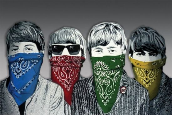 Poster Import XPS1357 Beatles Bandanas Poster Print&#44; 24 x 36