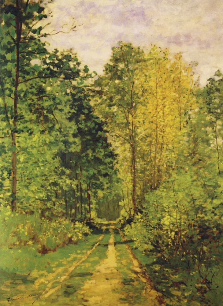 Printable Heaven PPHPDA60126 Wooded Path 1865 Poster Print by Claude Monet&#44; 18 x 24