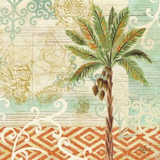 Roaring Brook Art PDXRB8815RLLARGE Spice Palms II Poster Print by Rebecca Lyon&#44; 24 x 24 - Large