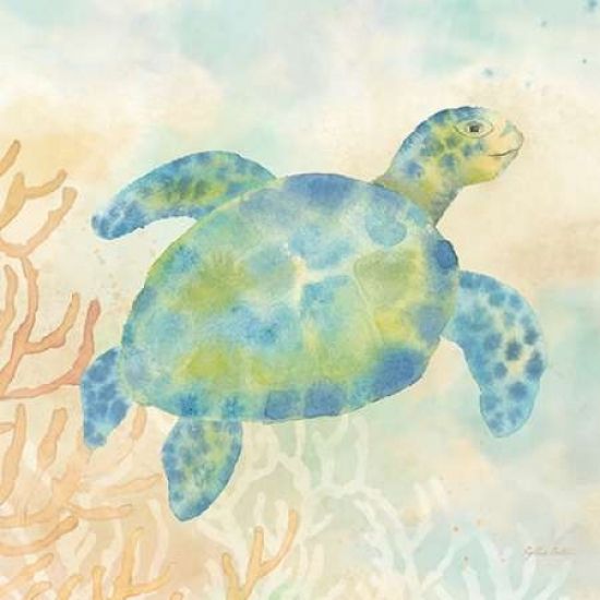 Roaring Brook Art PDXRB9950CCSMALL Under The Sea I Poster Print by Cynthia Coulter&#44; 12 x 12 - Small
