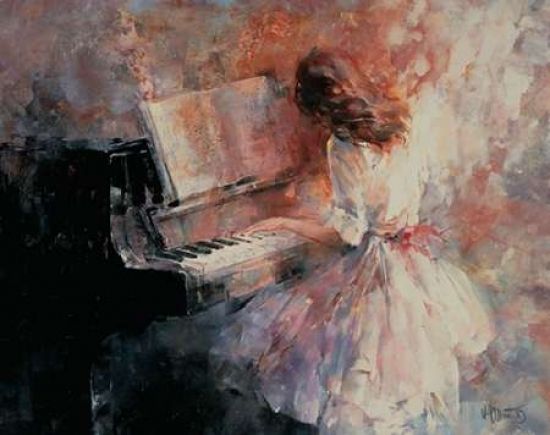 Sjartin Art PDXWH100SMALL Romantic Rhythm Poster Print by Willem Haenraets&#44; 11 x 14 - Small