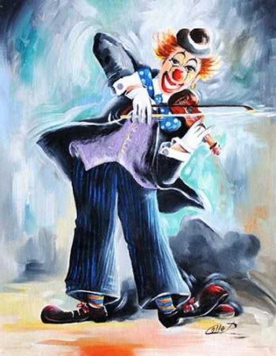 PGM Art World PDXPCO04XSMALL Clown I Poster Print by Pasquale Colle&#44; 11 x 14 - Small