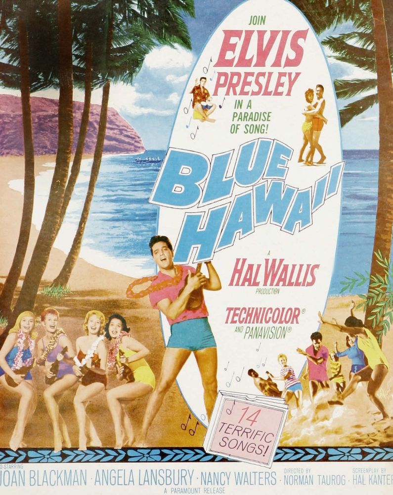 Everett Collection EVCMCDBLHAEC033 Blue Hawaii Movie Poster Masterprint&#44; 11 x 17