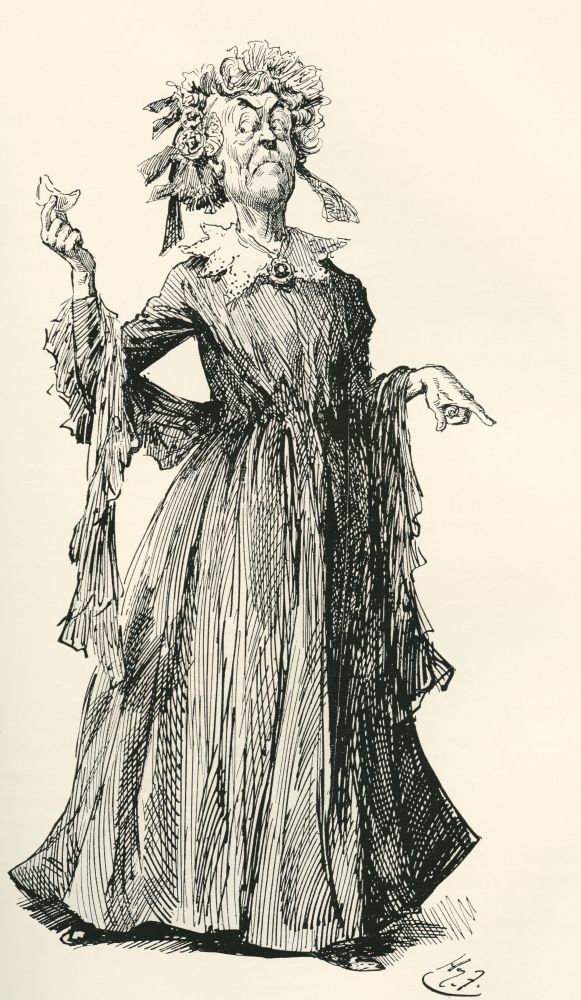 Design Pics DPI2430161 Mr. F.s Aunt. Illustration by Harry Furniss for The Charles Dickens Novel Little Dorrit From The Testimonial Edition Published 1910 Poster Print&#44; 10 x 18