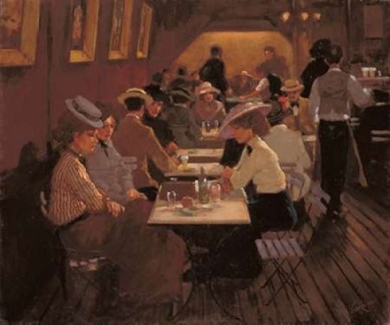 Sjartin Art PDXCR200606SMALL Old Barscene Poster Print by Carel Van Rooijen&#44; 10 x 12 - Small