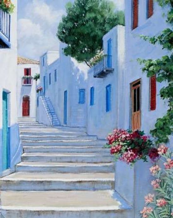 Sjartin Art PDXPM199914SMALL Greece Poster Print by Peter Motz&#44; 11 x 14 - Small
