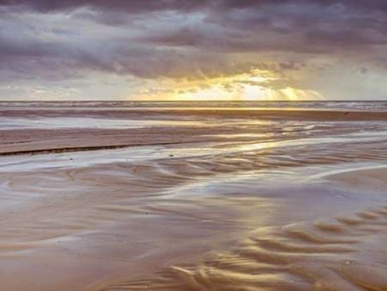 Assaf Frank Photography PDXAF20121001072XSMALL Sunset Blackpool Beach Uk Poster Print by Assaf Frank&#44; 9 x 12 - Small