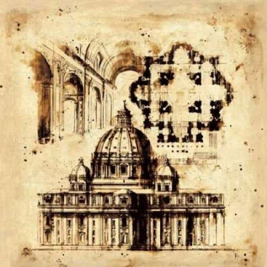 Capital Winn Devon PDXPPP110LARGE Architectorum No. 3 Poster Print by Paul Panossian&#44; 24 x 24 - Large
