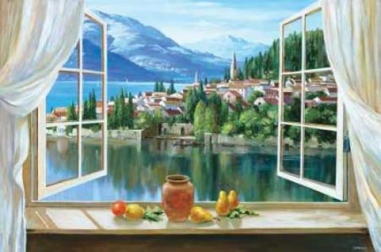 Classic Collections PDXCC2636SMALL Lago Di Fiori Poster Print by Dante Lorenzo&#44; 12 x 18 - Small