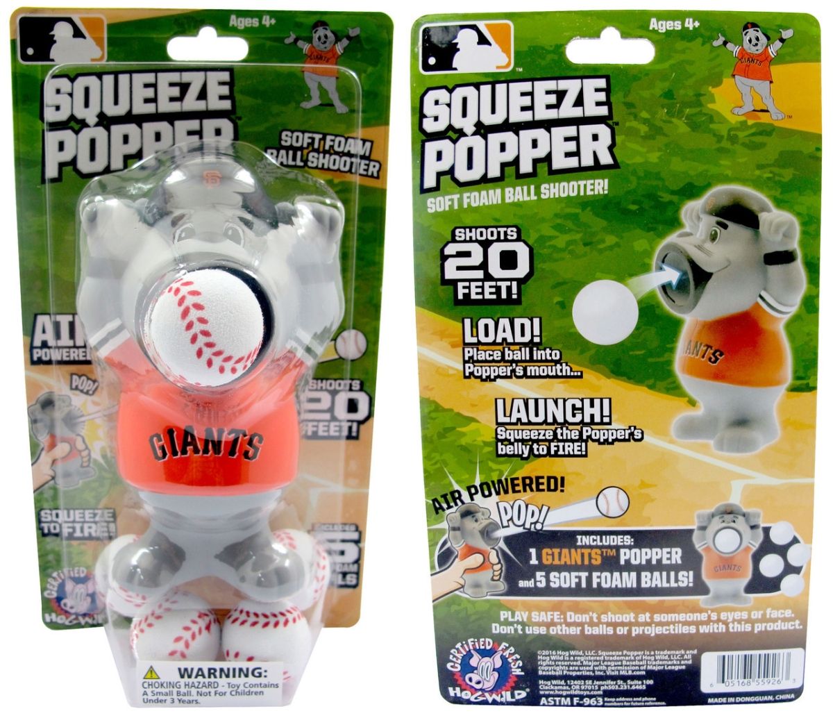 LSQ Funding Group HWBBSFRPOP Hogwild MLB San Francisco Giants Squeeze Popper