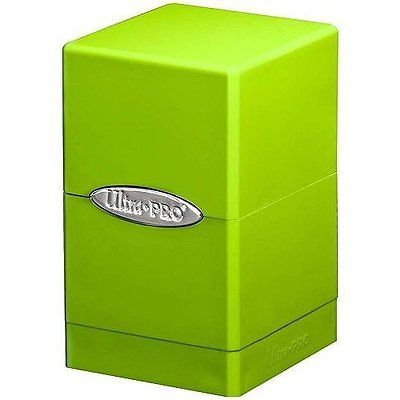 Ultra Pro International UP84179 Lime Green Satin Tower Deck Boxes