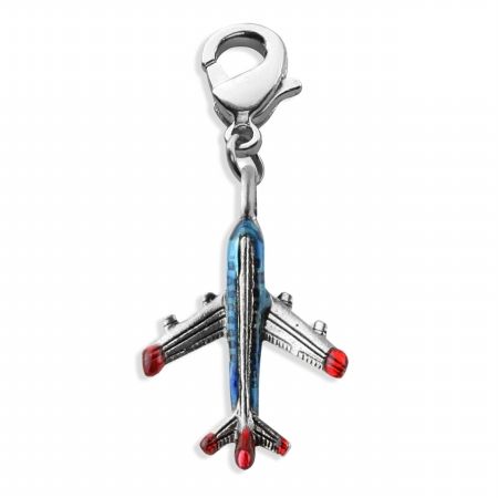 Whimsical Gifts 678S Airplane Charm Dangle in Silver