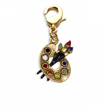 Whimsical Gifts 727G Artist Palette Charm Dangle in Gold