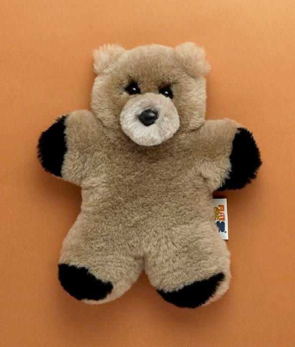 flat bear stuffed animal