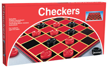 Pressman Toys PRE111212 Plastic Checkers Set for 2 Players