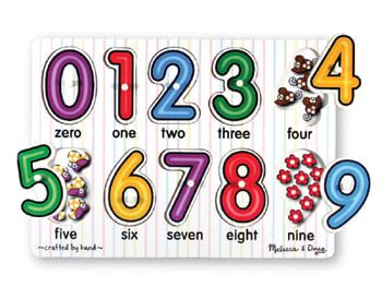 Lights Camera Interaction LCI3273 See-Inside Numbers Peg Puzzle