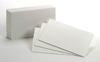 Esselte Corporation ESS40150SP Oxford Index Cards 3X5 Plain White