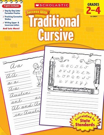 Scholastic Teaching Resources SC-9780545200745 Scholastic Success With Traditional- Cursive Gr 2-4