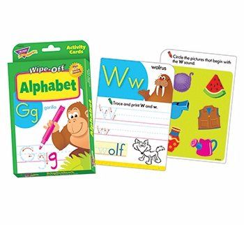 Trend Enterprises T-28101 Alphabet Wipe Off Activity Cards