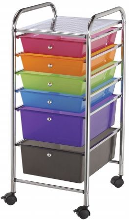Alvin Sc6Mc Blue Hills Studio Storage Cart - Multicolor
