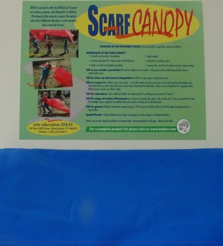 Arts Education Ideas SCIDCANRB Royal Blue 9 ft. x 9 ft. Square Scarf Canopy