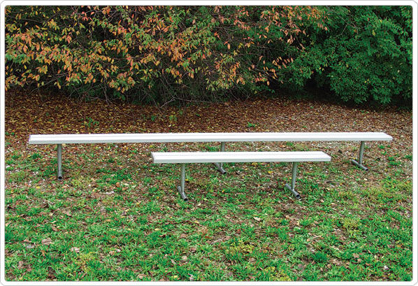 Sports Play 602-106 Locker Room/Players Bench - 6&apos; Beveled Edge Perforated Steel