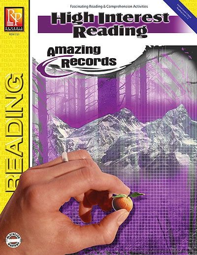 Remedia Publications 731 High Interest Reading- Amazing Records