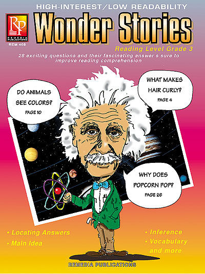 Remedia Publications 468 Wonder Stories -Reading Level 3