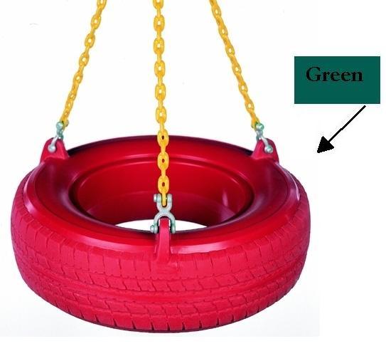 Child Works Ptr-30 Plastic Tire With Plastisol Chains- Green