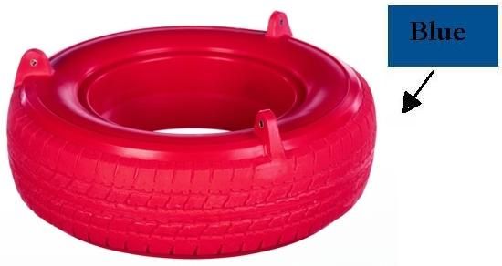 Child Works PT-02 Plastic Tire Swing - Tire Only- Blue