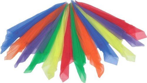 Everrich EVC-0056-1 Rhythm Activities Scarves Set of 3-Red-Blue-Green