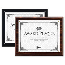 The Burns Group DAXN15818T Award Plaque- Vertical-Horizontal- 8-.50in.x11in.- Walnut Finish