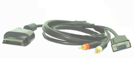 Firstsing XB-3002 Xbox 360 VGA AV cable- Gold-plated-Ni-plated