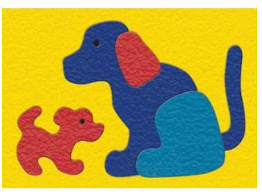 Lauri 1960 Crepe Rubber Puzzle- Dog
