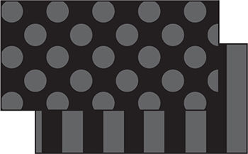 Frog Street Press FST3147 Black Sassy Solids Double Sided Border