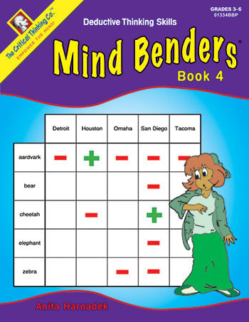 Critical Thinking Press CTB01334BBP Mind Benders Book 4
