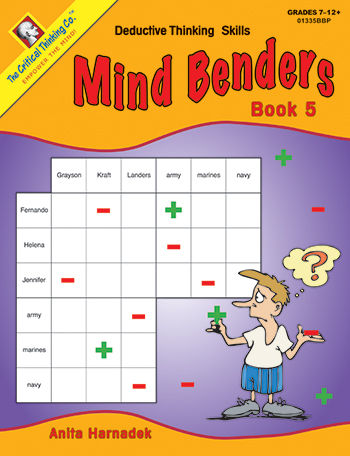 Critical Thinking Press CTB01335BBP Mind Benders Book 5