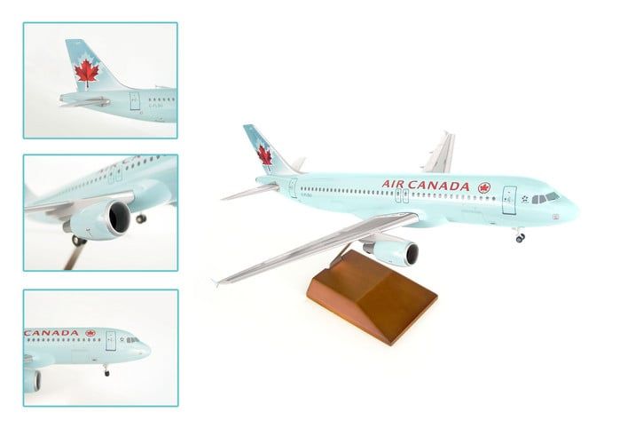 Skymarks Supreme SKR8307 Air Canada A320 1-100 with Wood Stand and Gear