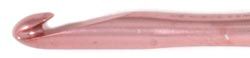 74222 Silvalume Aluminum Crochet Hook 5.5 in. -Size N 15 Salmon