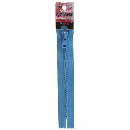 American &amp; Efird 33075 Vislon Closed Bottom Zipper 7 in. -Pirate Blue 