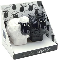 Dublin Gift 75027 The Black Sheep Salt & Pepper Shaker Pair-