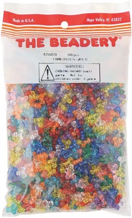Beadery 152862 Tri Beads 11mm 900-Pkg-Multi